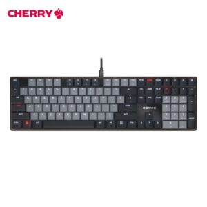 KC500 Wired Black Silent Red Switch 108 - Key White Backlight