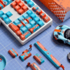 HEK Porsche 917K Gulf Racing PBT Keycaps