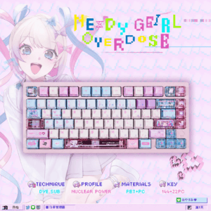 Titan Nation Streamer Girl 2.0 PBT Cherry Keycaps