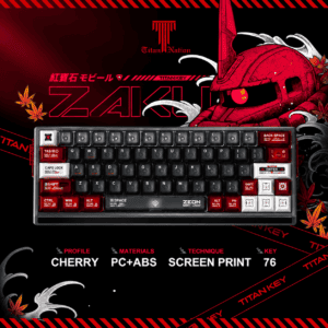 Titan Nation ZAKU Ruby Shine-Through Keycaps