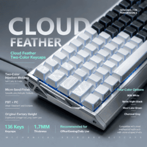Cloud Feather PBT Keycaps