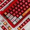 EVA-Themed Metallic PBT Keycaps