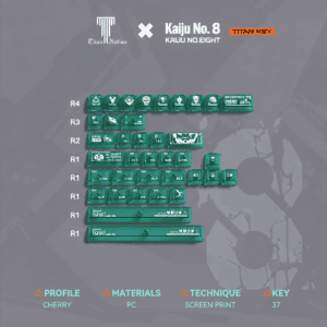 Kaiju No. 8 Theme Keycaps - 38 - Key PC Add - On