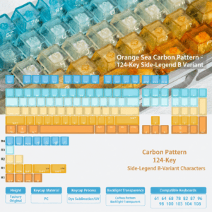 Carbon - Texture 124 - Key - Side - Printed B - Legends