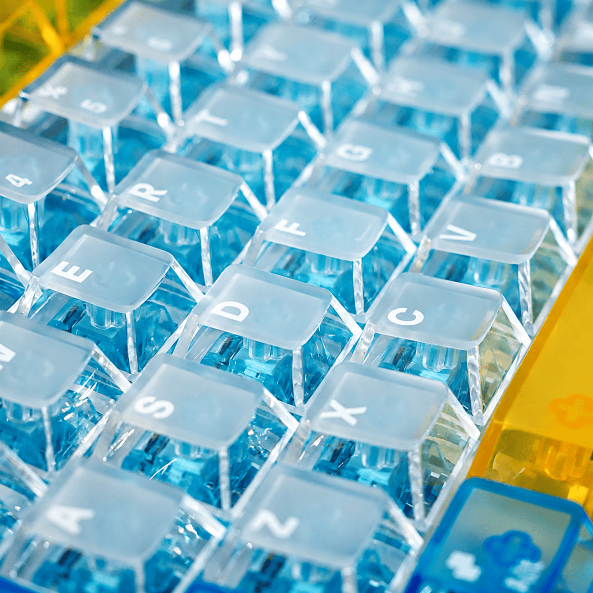 taobao-2-ai-custom-10 HEK Mondrian PBT Shine-Through Keycap Set