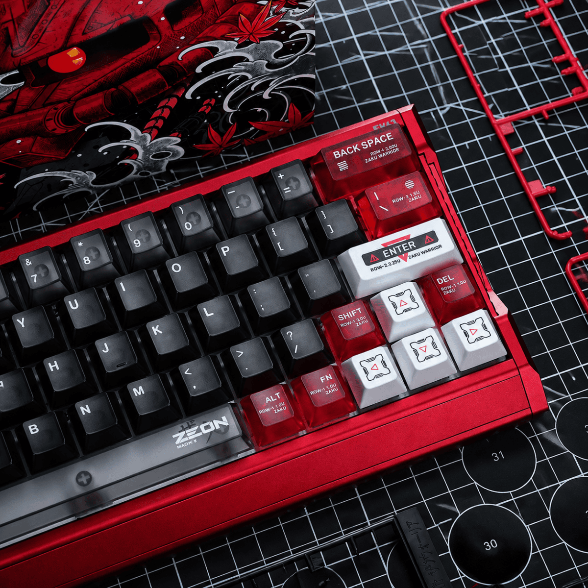Titan Nation ZAKU R2 Frost Limited Edition Keycaps