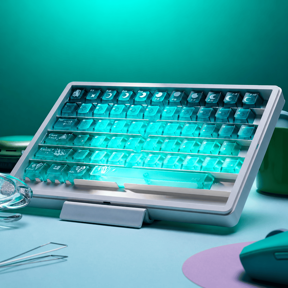 taobao-2-ai-custom-6 HEK Phosphophyllite Gemstone Theme Keycap Set