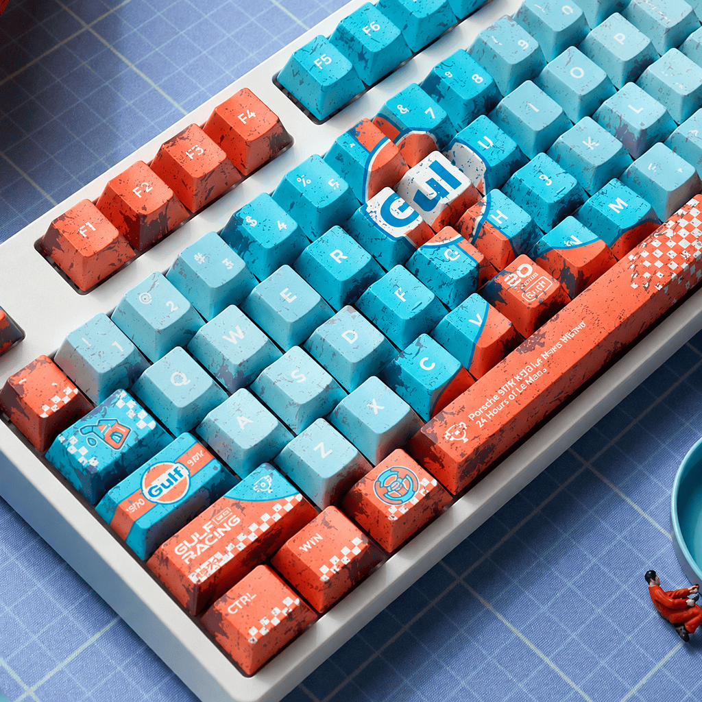HEK Porsche 917K Gulf Racing PBT Keycaps