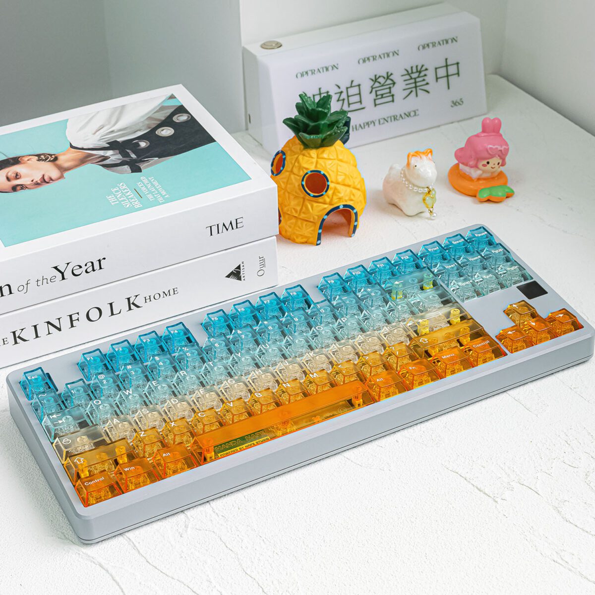 HEK Orange Sea Transparent PC Keycaps