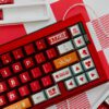 EVA-Themed Metallic PBT Keycaps