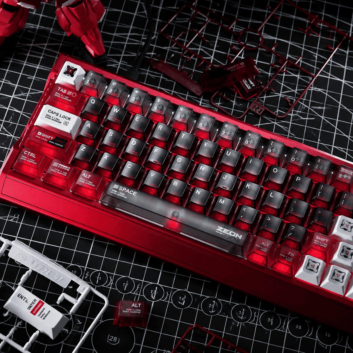 Titan Nation ZAKU R2 Frost Limited Edition Keycaps