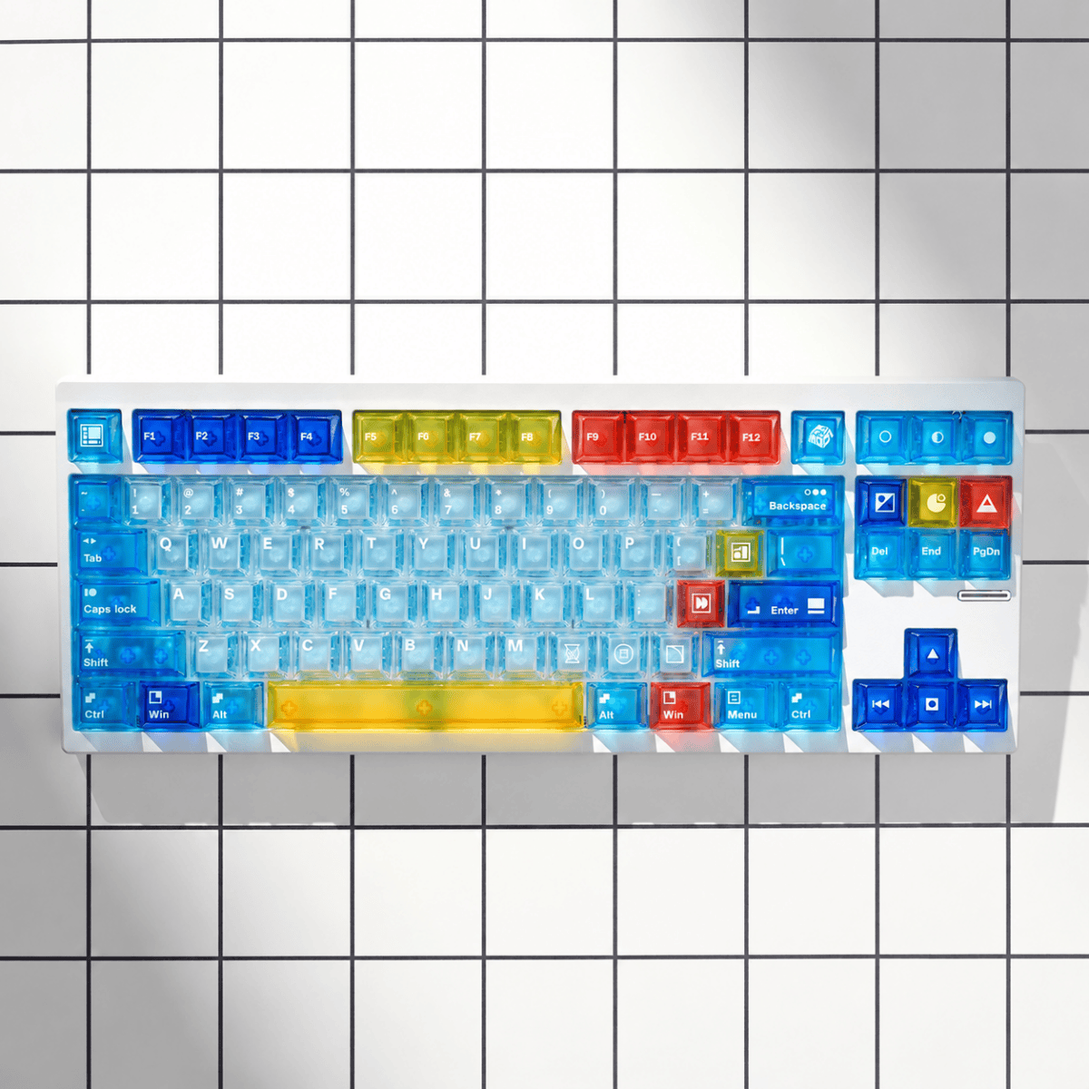 taobao-3-ai-custom-12 HEK Mondrian PBT Shine-Through Keycap Set
