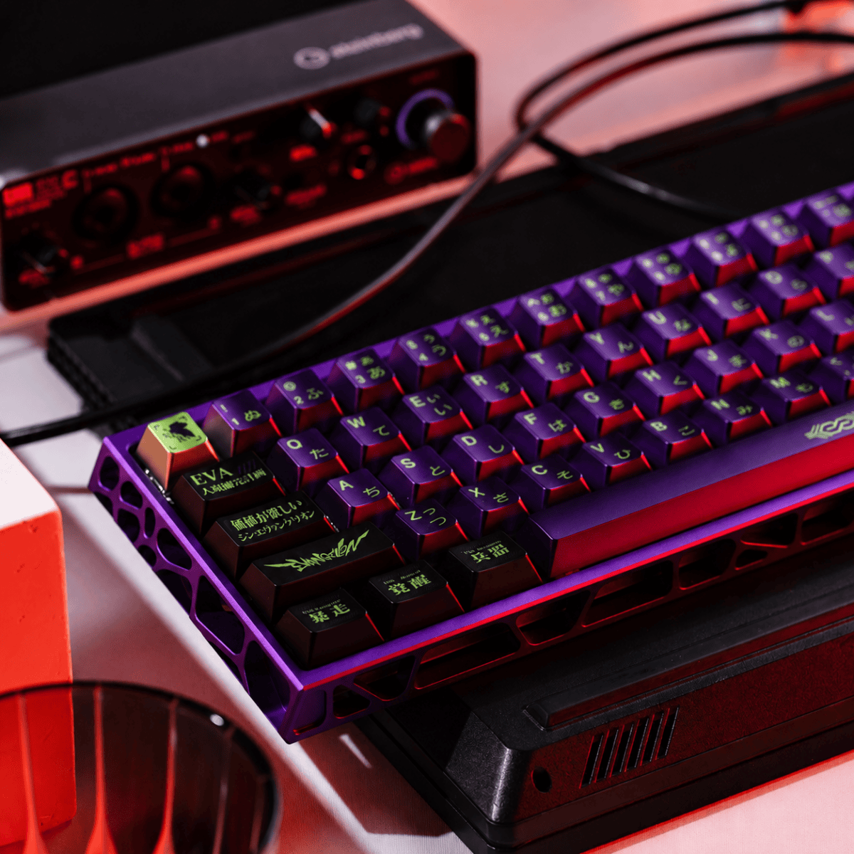 taobao-3-ai-custom-13 HEK Unit-01 Dye-Sub Keycap Set