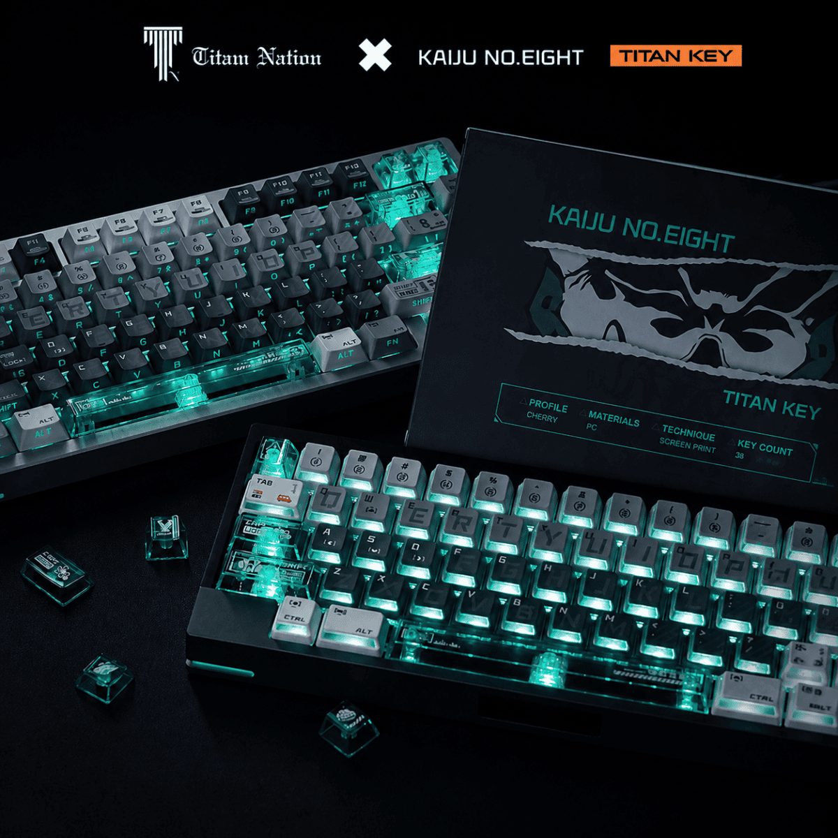 Titan Nation Kaiju No. 8 Keycaps