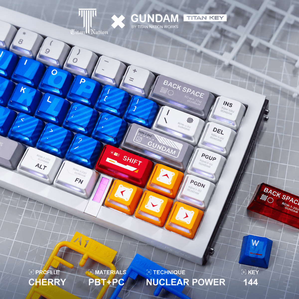 Titan Nation Gundam V2 Keycaps