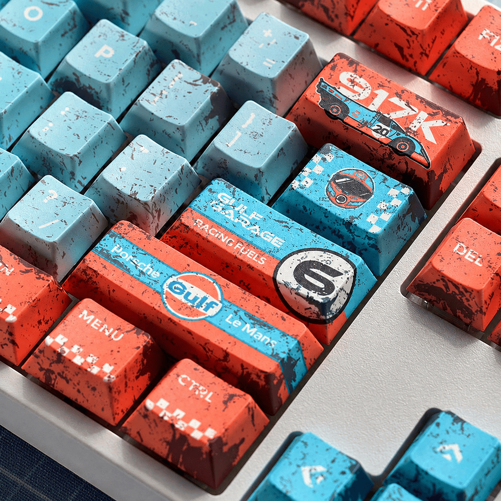 HEK Porsche 917K Gulf Racing PBT Keycaps
