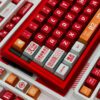 EVA-Themed Metallic PBT Keycaps