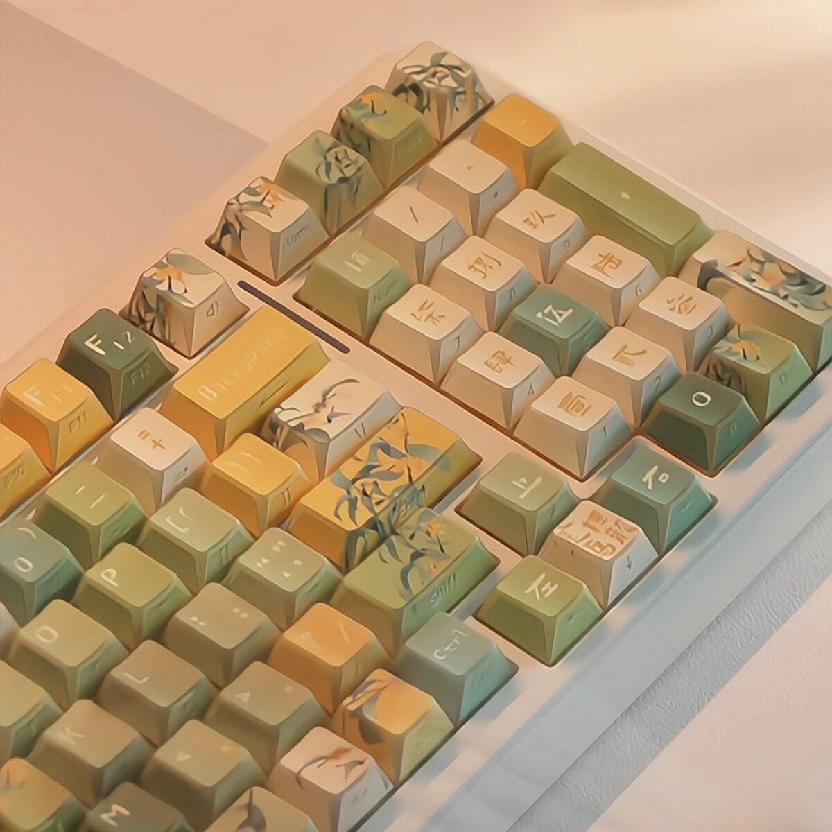 Golden Osmanthus Oolong Zheying Keycaps