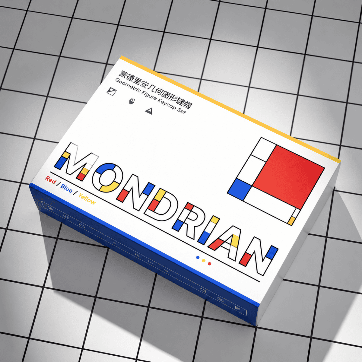 taobao-4-ai-custom-11 HEK Mondrian PBT Shine-Through Keycap Set