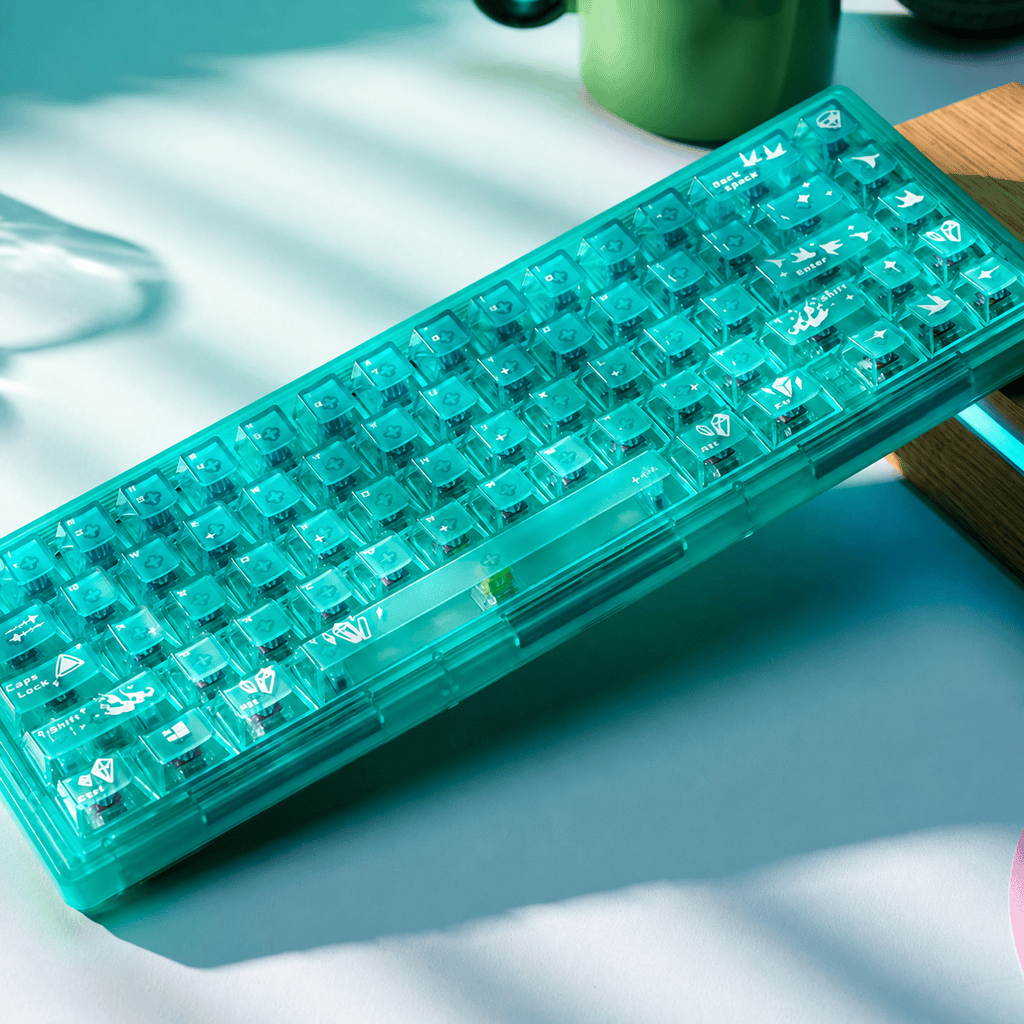 taobao-4-ai-custom-7 HEK Phosphophyllite Gemstone Theme Keycap Set