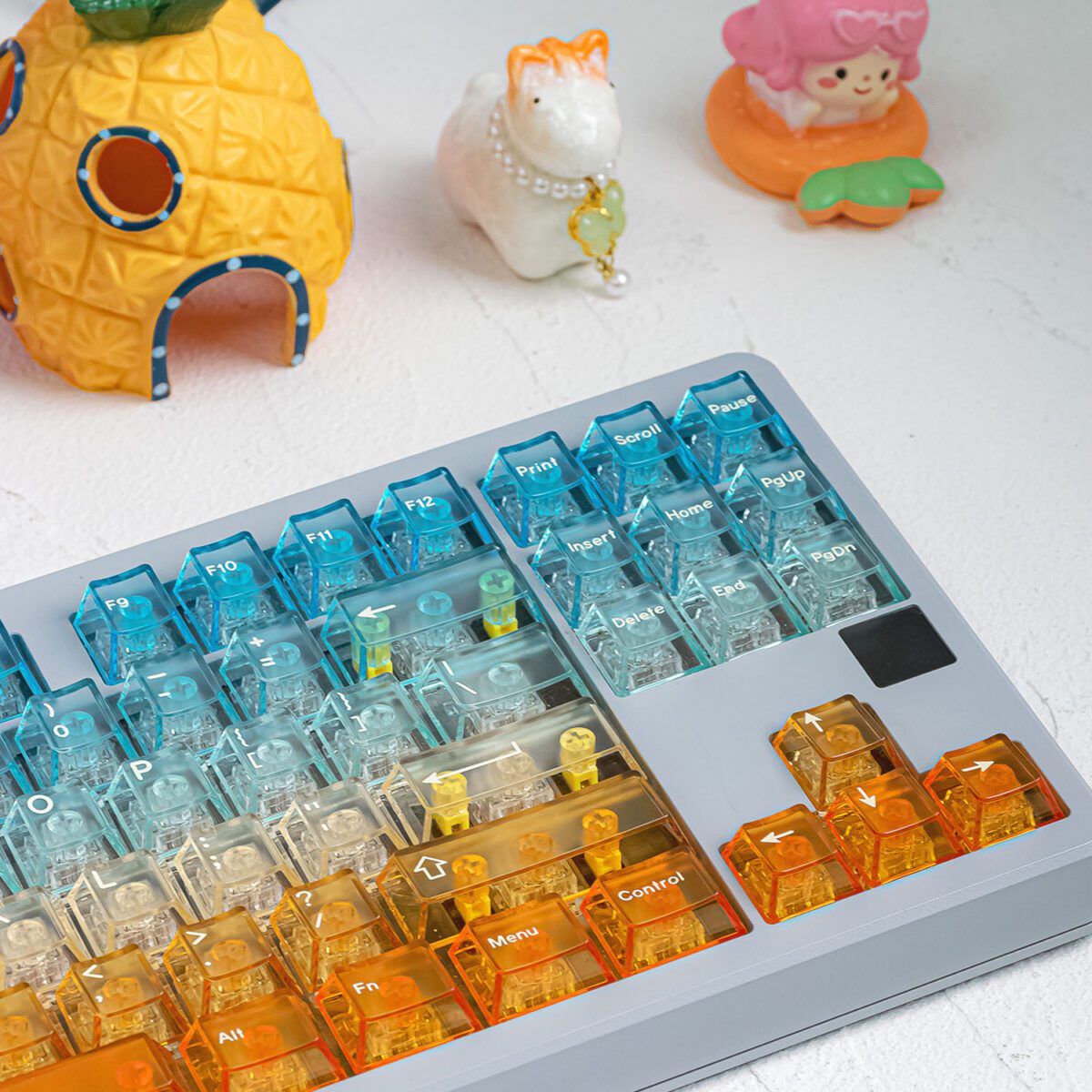 HEK Orange Sea Transparent PC Keycaps
