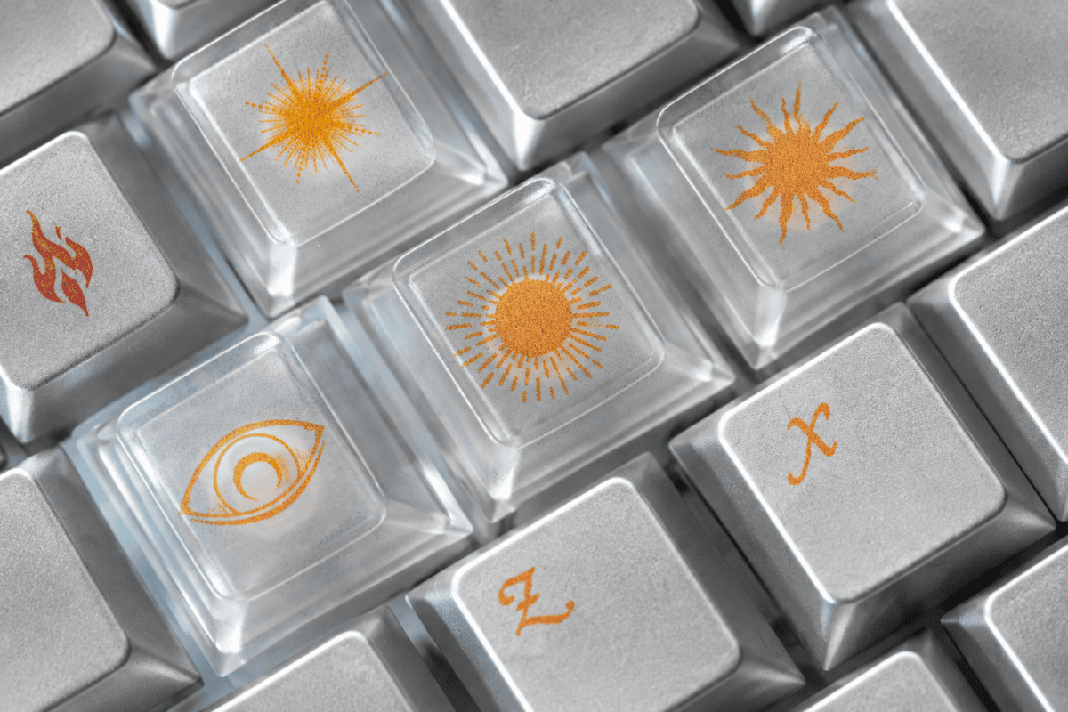 taobao-5-ai-custom HEK Time V2 Silver Feather PC Keycaps