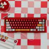 EVA-Themed Metallic PBT Keycaps