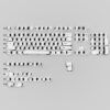 White Manga Shadow Fold PBT Keycaps