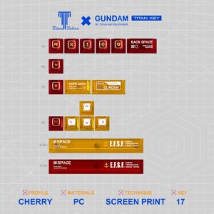 Gundam V2 Keycaps - PC Supplement