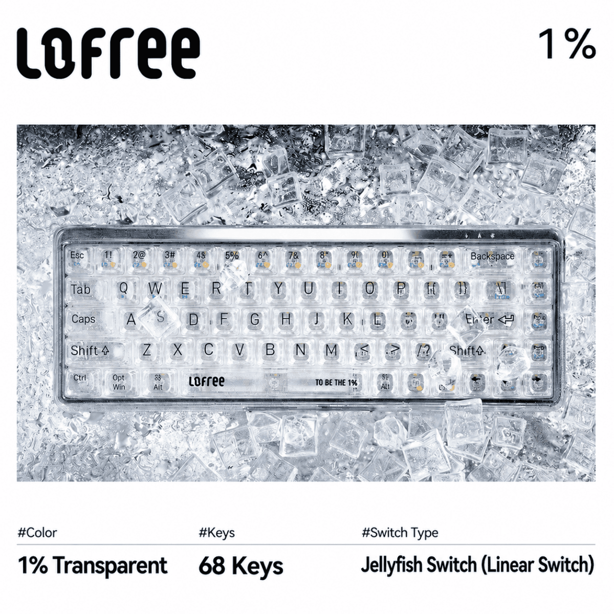 tmall-6-ai-translate Lofree 1% Transparent Wireless Mechanical Keyboard