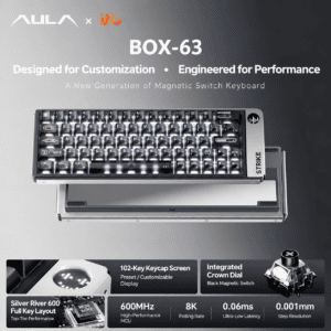 BOX63 Flagship Edition Galaxy 600 Moonlight Silver Obsidian Magnetic Switch