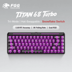 New TITAN 68 Turbo Obsidian Black Snowglow Switch Dual Light Position