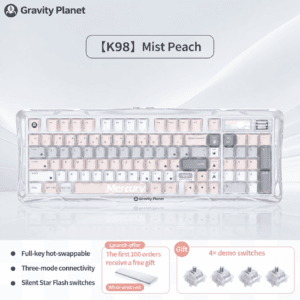 K98 Haze Peach Silent Switch