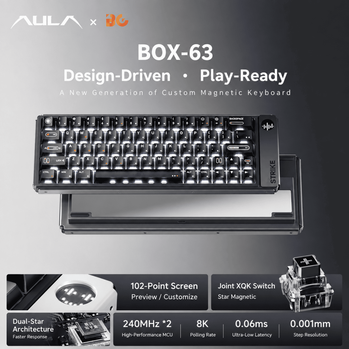 AULA BOX63 Hall Effect Keyboard