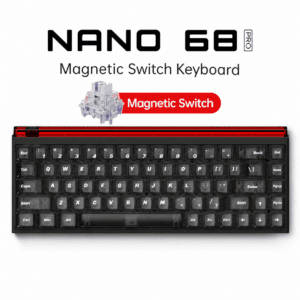 NANO 68 Pro Aurora Magnetic Switch Black and Red