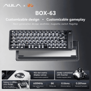 BOX63 Flagship Edition Galaxy 600 Space Gray Obsidian Magnetic Switch