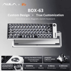 BOX63 Flagship Edition Galaxy 600 Cloud White Obsidian Magnetic Switch