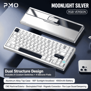 Moonlight Silver - Anodized ARGB Green Bamboo Switch PP Plate Mirror Glass Tri - Mode