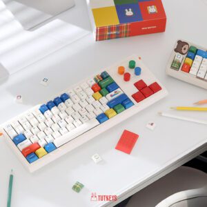 Colorfun Bunny Cream PBT Keycap Set