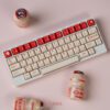 taobao-2-ai-skip Lactic Milk White and Red PBT Keycaps