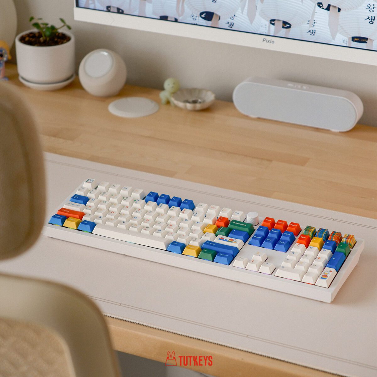 taobao-2-ai-skip-3 Colorfun Bunny Cream PBT Keycap Set