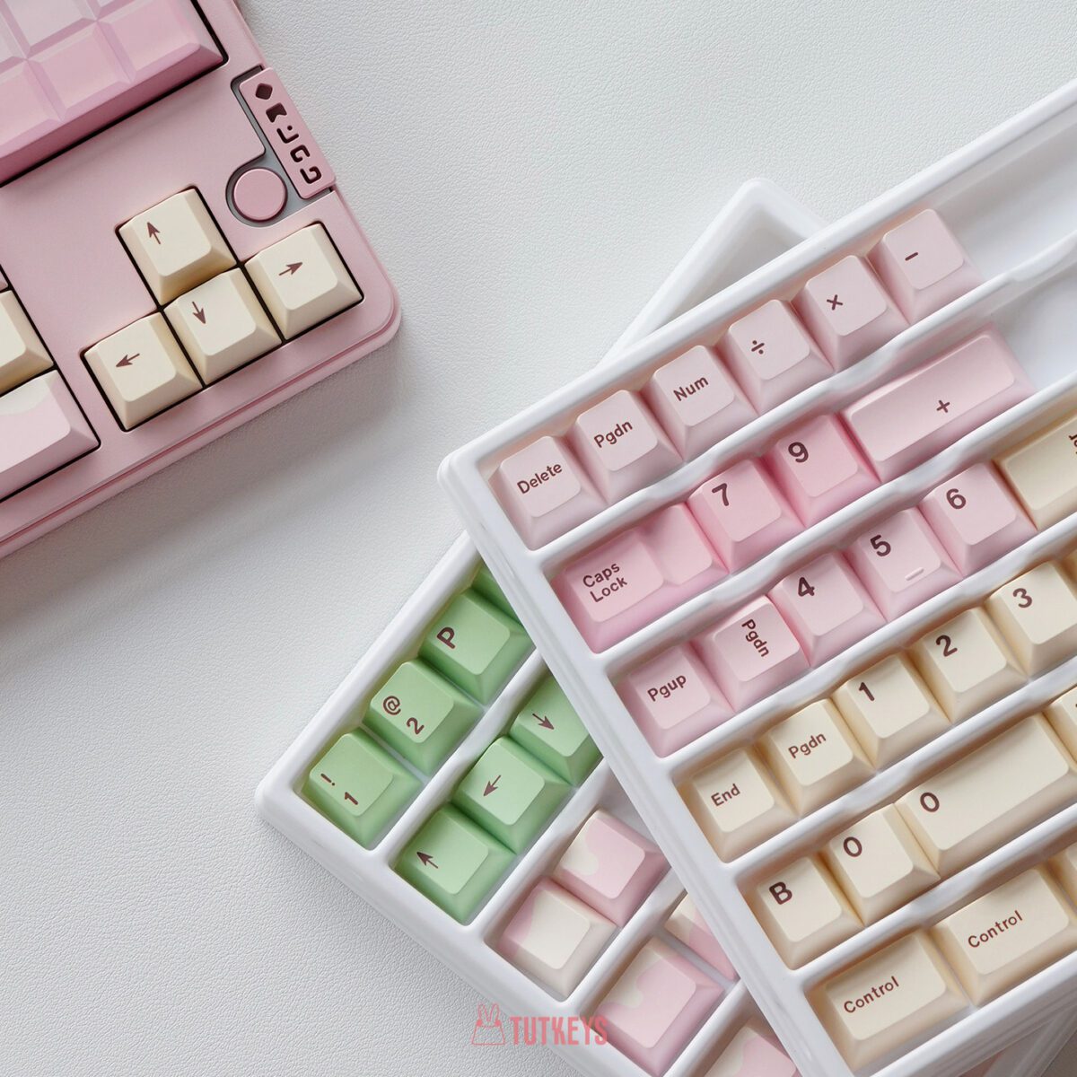 taobao-3-ai-skip-5 Sakura White Chocolate Pink PBT Keycap Set
