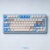 Blue Transparent Bird-Themed PBT Keycap Set