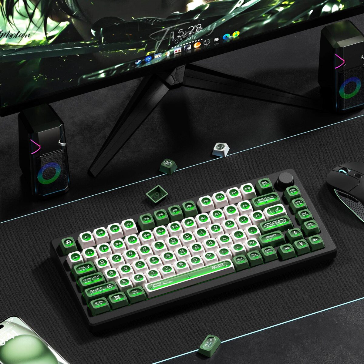 Cat's Eye Max Shine-Through Keycap Set