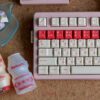 taobao-5-ai-skip-2 Lactic Milk White and Red PBT Keycaps