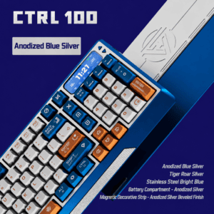 Anodized Blue Silver