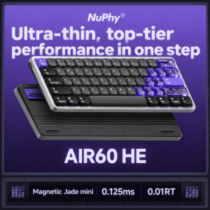 NuPhy Air60 HE Low-Profile Hall Effect keyboard