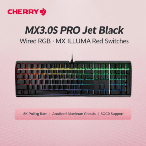 MX 3.0S Pro Wired RGB Black MX Illumina Red Switch