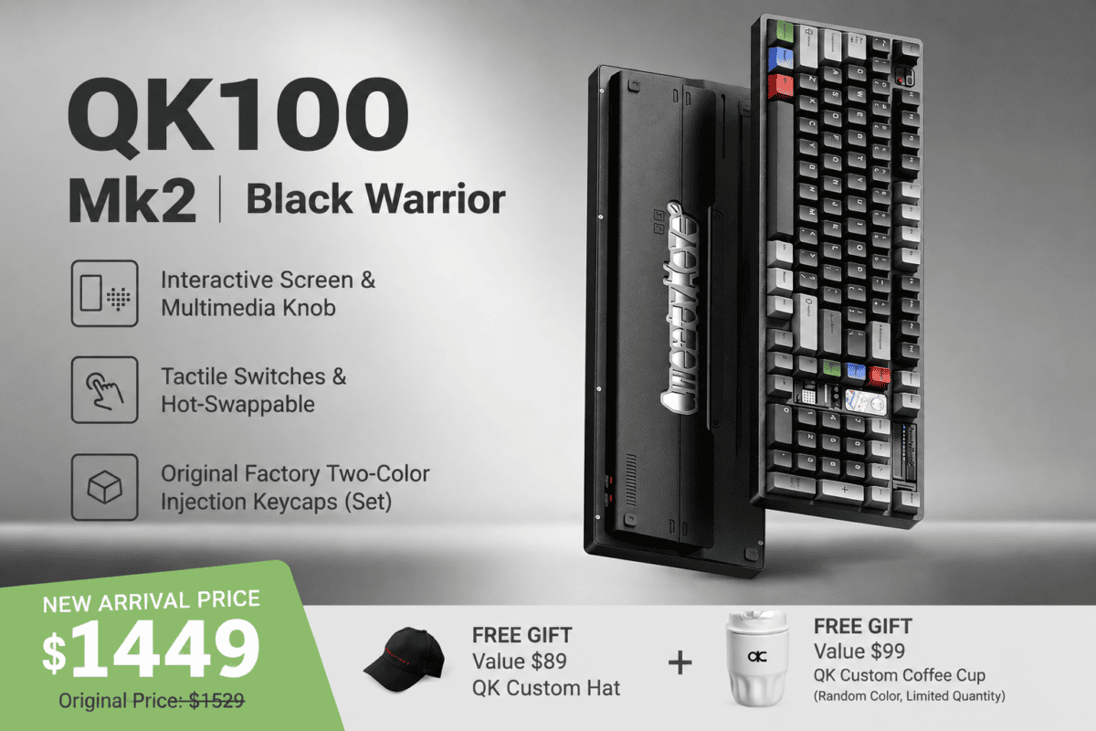 TickType QK100MK2 Wireless Mechanical Keyboard