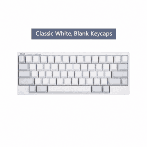 White with Blank Keycaps